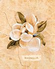 Cheri Blum Magnolia on Cracked Linen painting